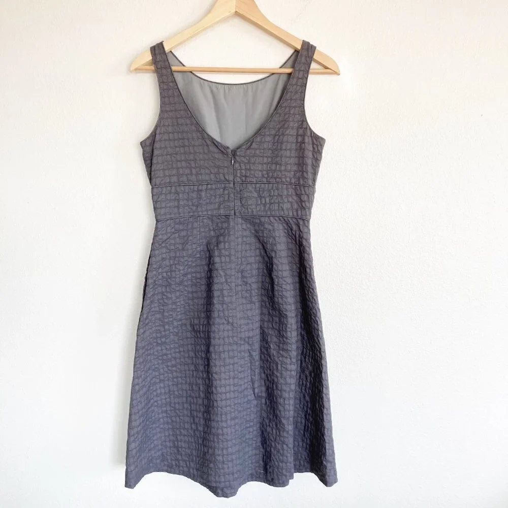 J Crew Fit & Flare Sleeveless Textured Dress
